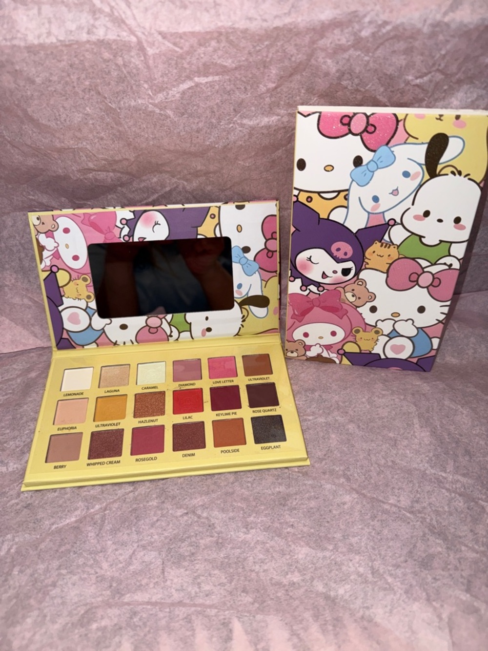 Sanrio x Eyeshadow Palette with Cute Character Art